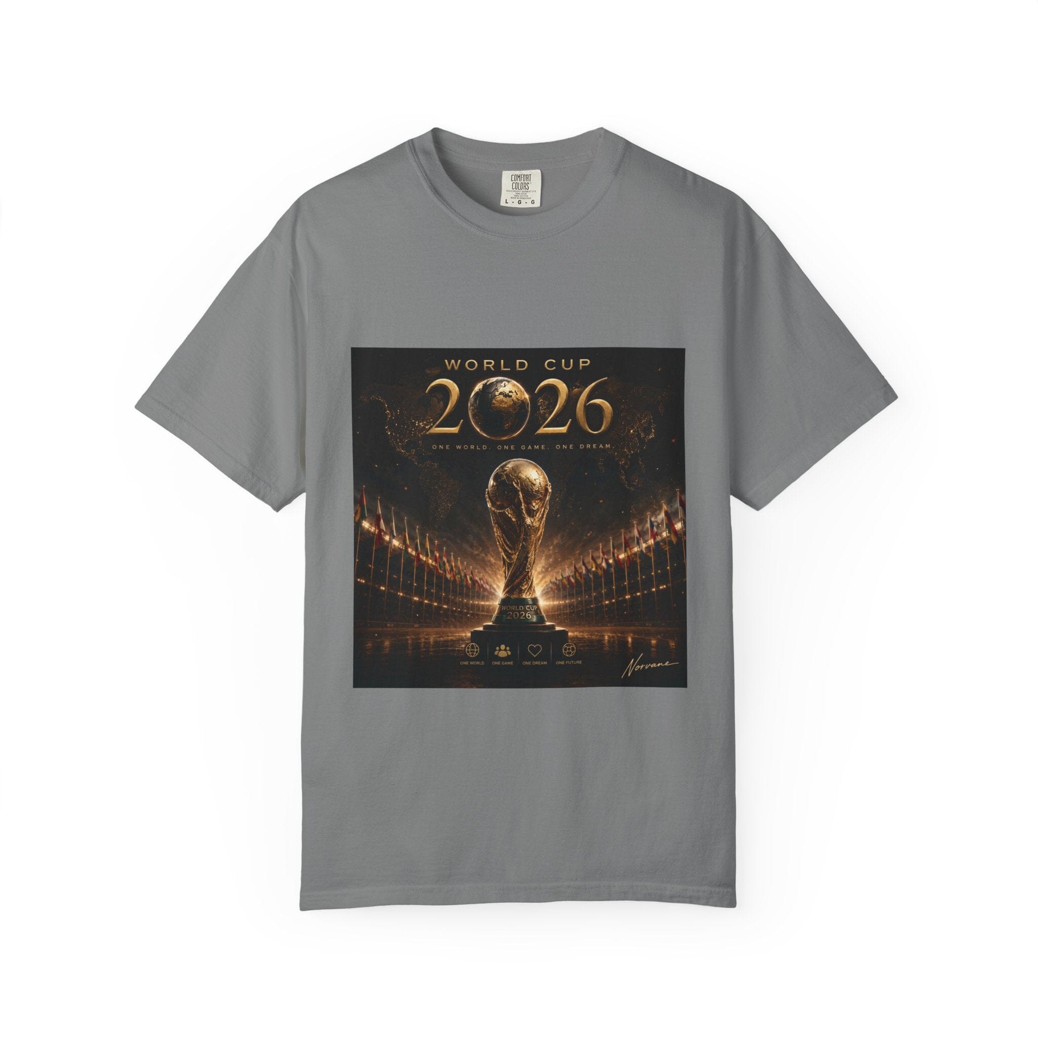 Norvane 2026 Football Championship T-Shirt – Trophy Fan Tee T-Shirt Printify Grey S 