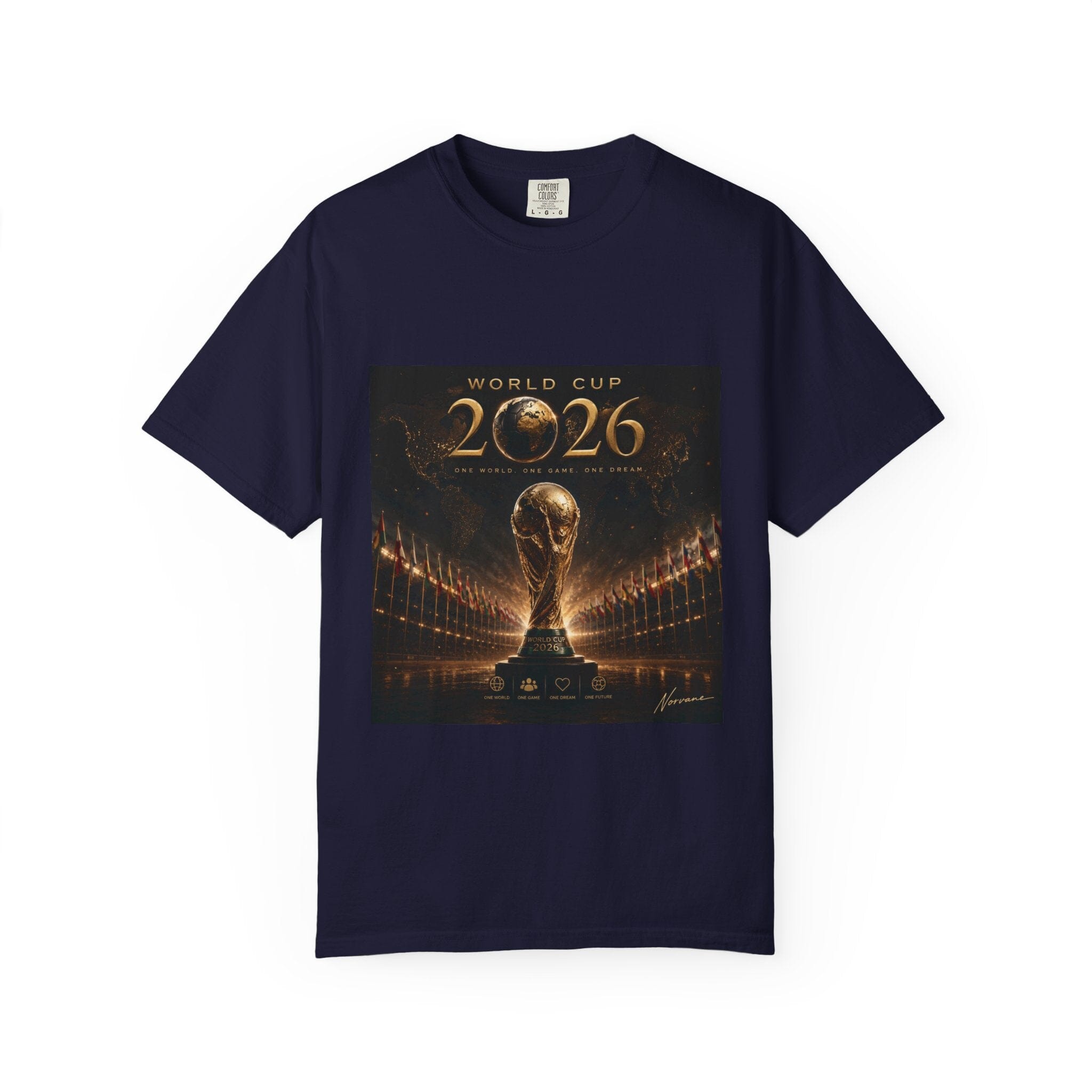 Norvane 2026 Football Championship T-Shirt – Trophy Fan Tee T-Shirt Printify True Navy S 