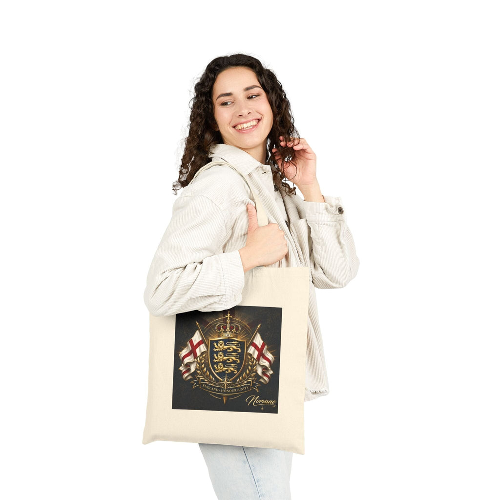 Norvane British Crest Tote Bag – St George Flag Heritage Shield Design Bags Printify 