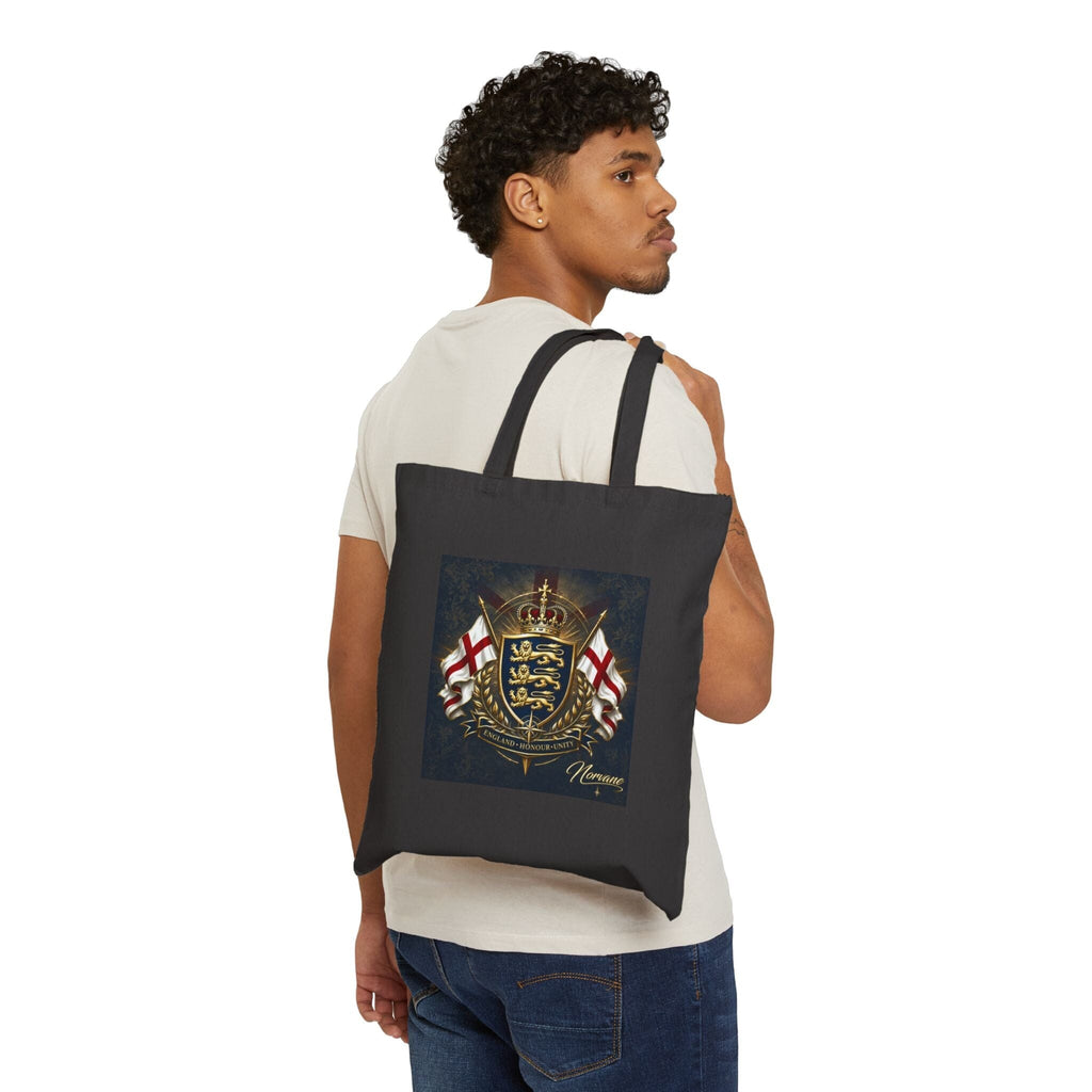 Norvane British Crest Tote Bag – St George Flag Heritage Shield Design Bags Printify 