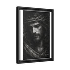 Norvane Crown of Sorrow Jesus Canvas Print – Black & White Christian Wall Art Canvas Printify 