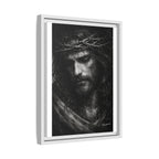 Norvane Crown of Sorrow Jesus Canvas Print – Black & White Christian Wall Art Canvas Printify 