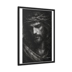 Norvane Crown of Sorrow Jesus Canvas Print – Black & White Christian Wall Art Canvas Printify 