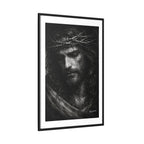 Norvane Crown of Sorrow Jesus Canvas Print – Black & White Christian Wall Art Canvas Printify 
