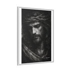 Norvane Crown of Sorrow Jesus Canvas Print – Black & White Christian Wall Art Canvas Printify 