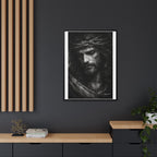 Norvane Crown of Sorrow Jesus Canvas Print – Black & White Christian Wall Art Canvas Printify 