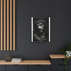 Norvane Crown of Sorrow Jesus Canvas Print – Black & White Christian Wall Art Canvas Printify 