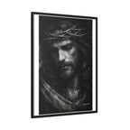 Norvane Crown of Sorrow Jesus Canvas Print – Black & White Christian Wall Art Canvas Printify 