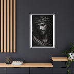 Norvane Crown of Sorrow Jesus Canvas Print – Black & White Christian Wall Art Canvas Printify 