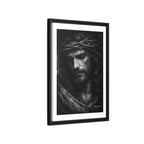 Norvane Crown of Sorrow Jesus Canvas Print – Black & White Christian Wall Art Canvas Printify 