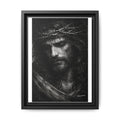 Norvane Crown of Sorrow Jesus Canvas Print – Black & White Christian Wall Art Canvas Printify 9" x 12" (Vertical) 1.25" Black