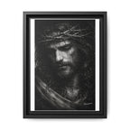 Norvane Crown of Sorrow Jesus Canvas Print – Black & White Christian Wall Art Canvas Printify 9" x 12" (Vertical) 1.25" Black