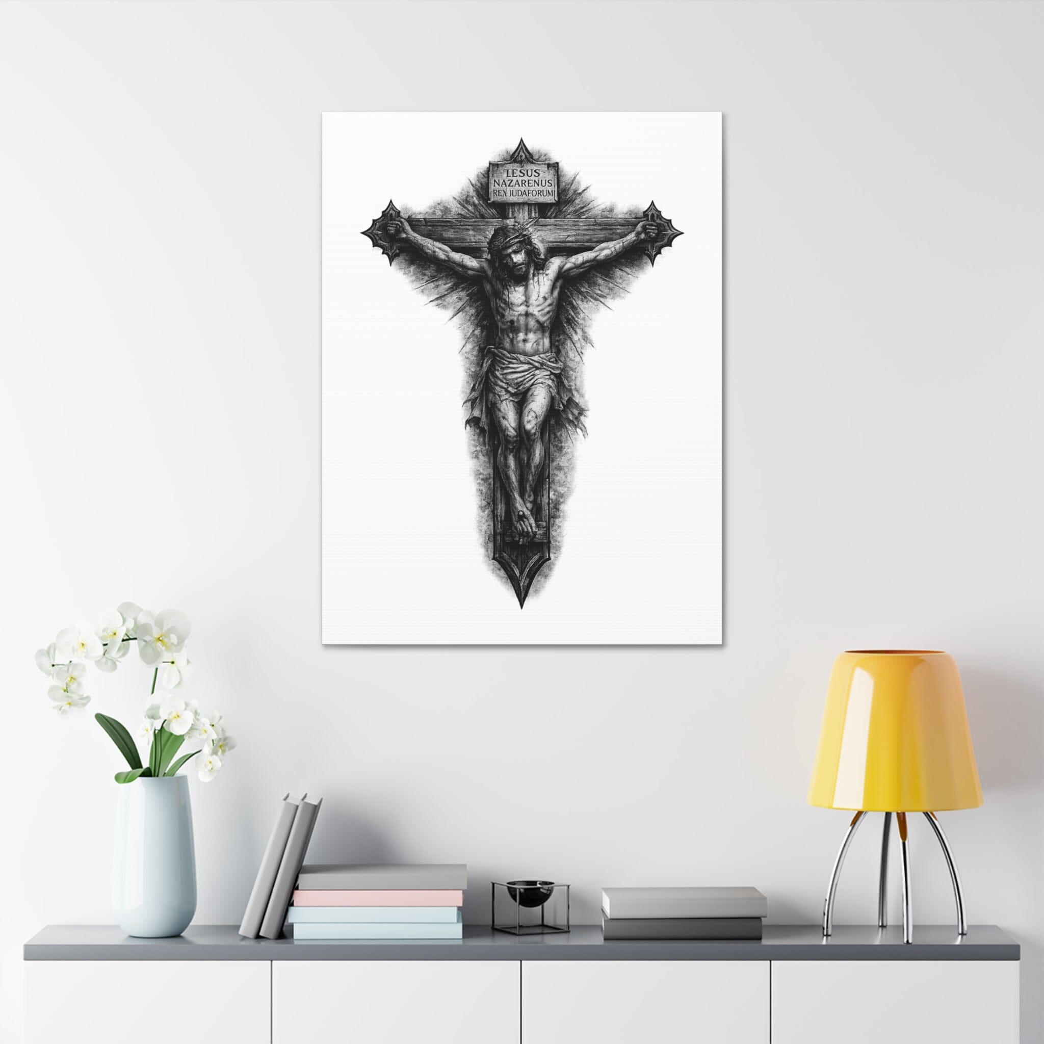 Norvane Crucifixion Jesus Canvas Print – Stretched Religious Wall Art Canvas Printify 
