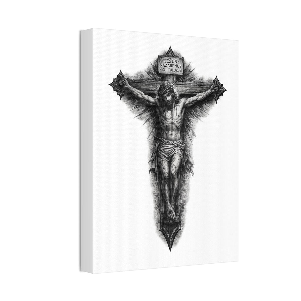 Norvane Crucifixion Jesus Canvas Print – Stretched Religious Wall Art Canvas Printify 