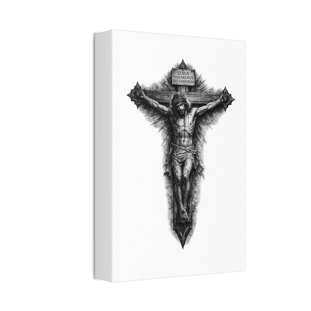 Norvane Crucifixion Jesus Canvas Print – Stretched Religious Wall Art Canvas Printify 
