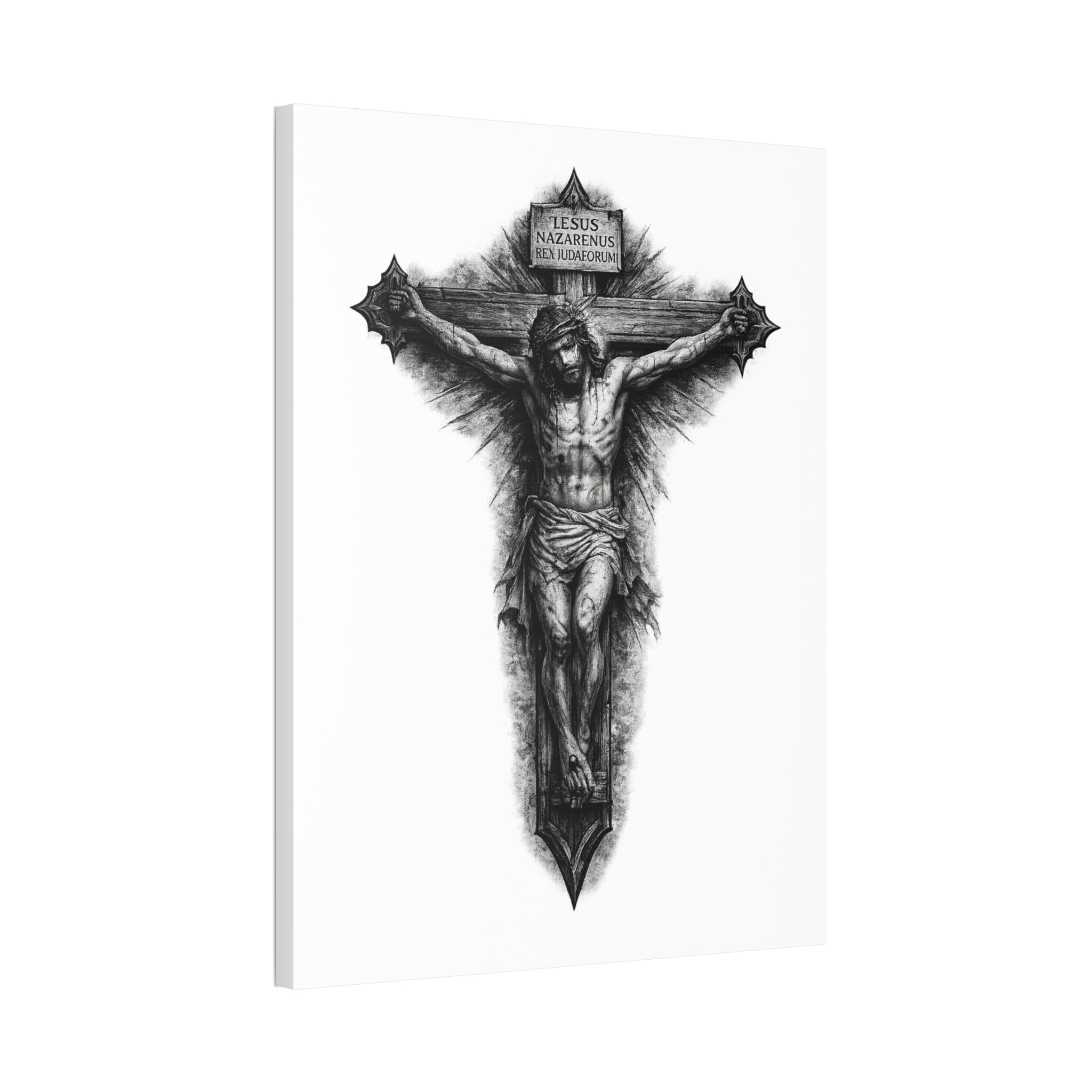 Norvane Crucifixion Jesus Canvas Print – Stretched Religious Wall Art Canvas Printify 