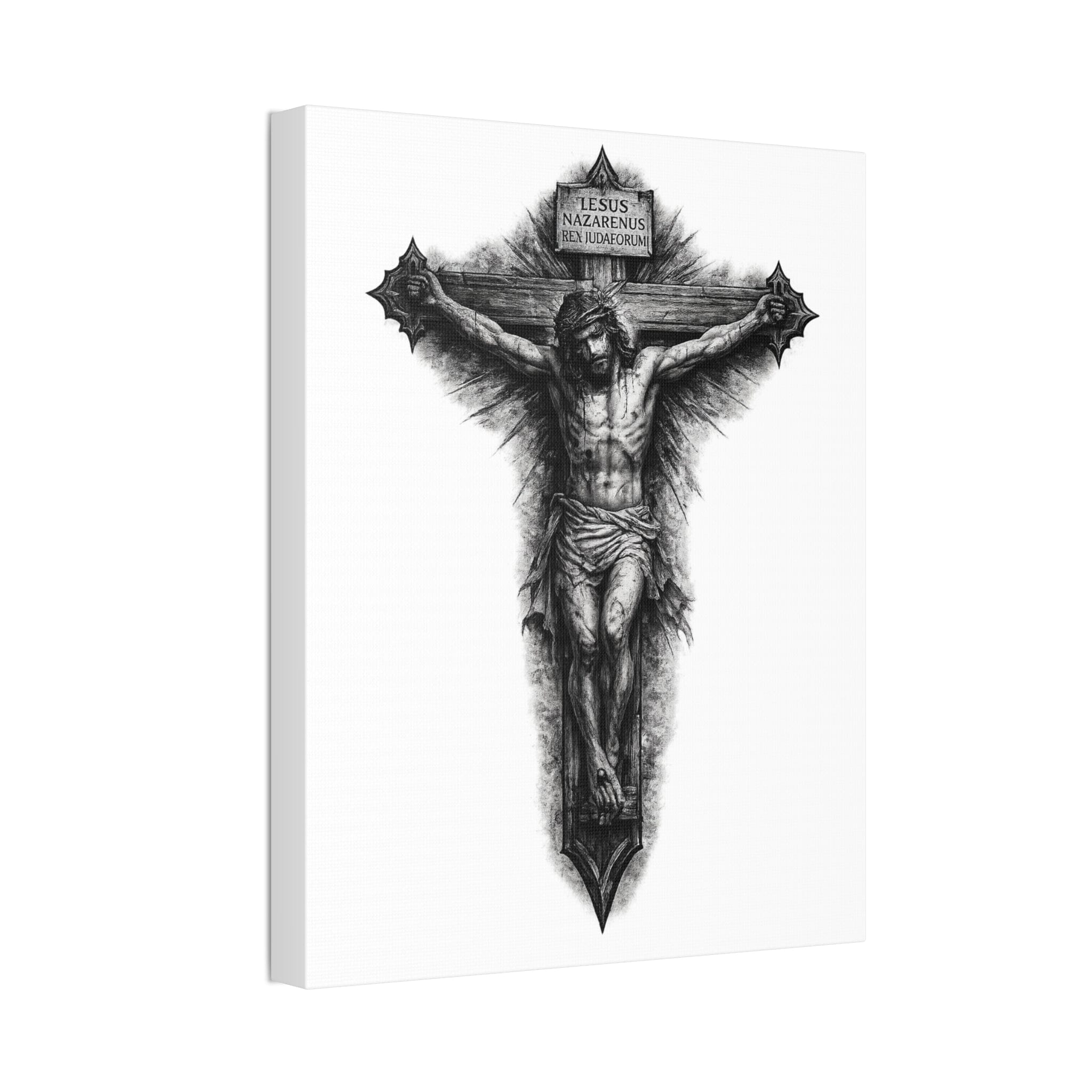 Norvane Crucifixion Jesus Canvas Print – Stretched Religious Wall Art Canvas Printify 