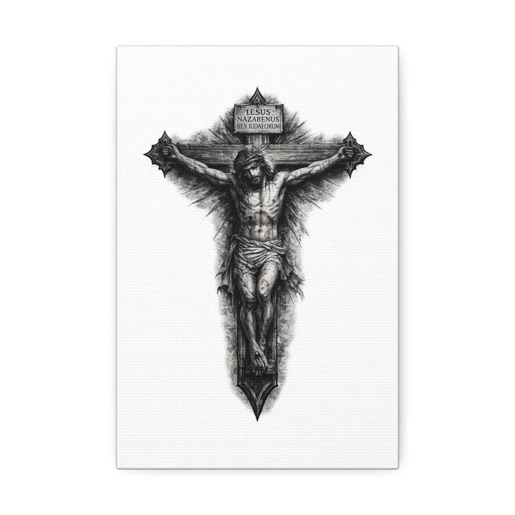 Norvane Crucifixion Jesus Canvas Print – Stretched Religious Wall Art Canvas Printify 8" x 12" (Vertical) 1.5" 