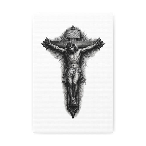 Norvane Crucifixion Jesus Canvas Print – Stretched Religious Wall Art Canvas Printify 8" x 12" (Vertical) 1.5" 