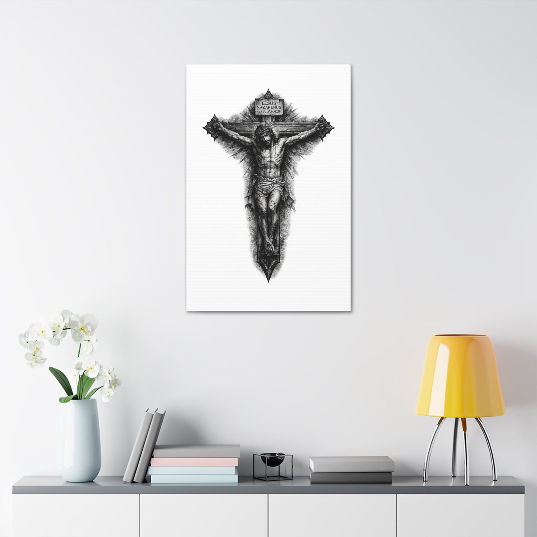 Norvane Crucifixion Jesus Canvas Print – Stretched Religious Wall Art Canvas Printify 