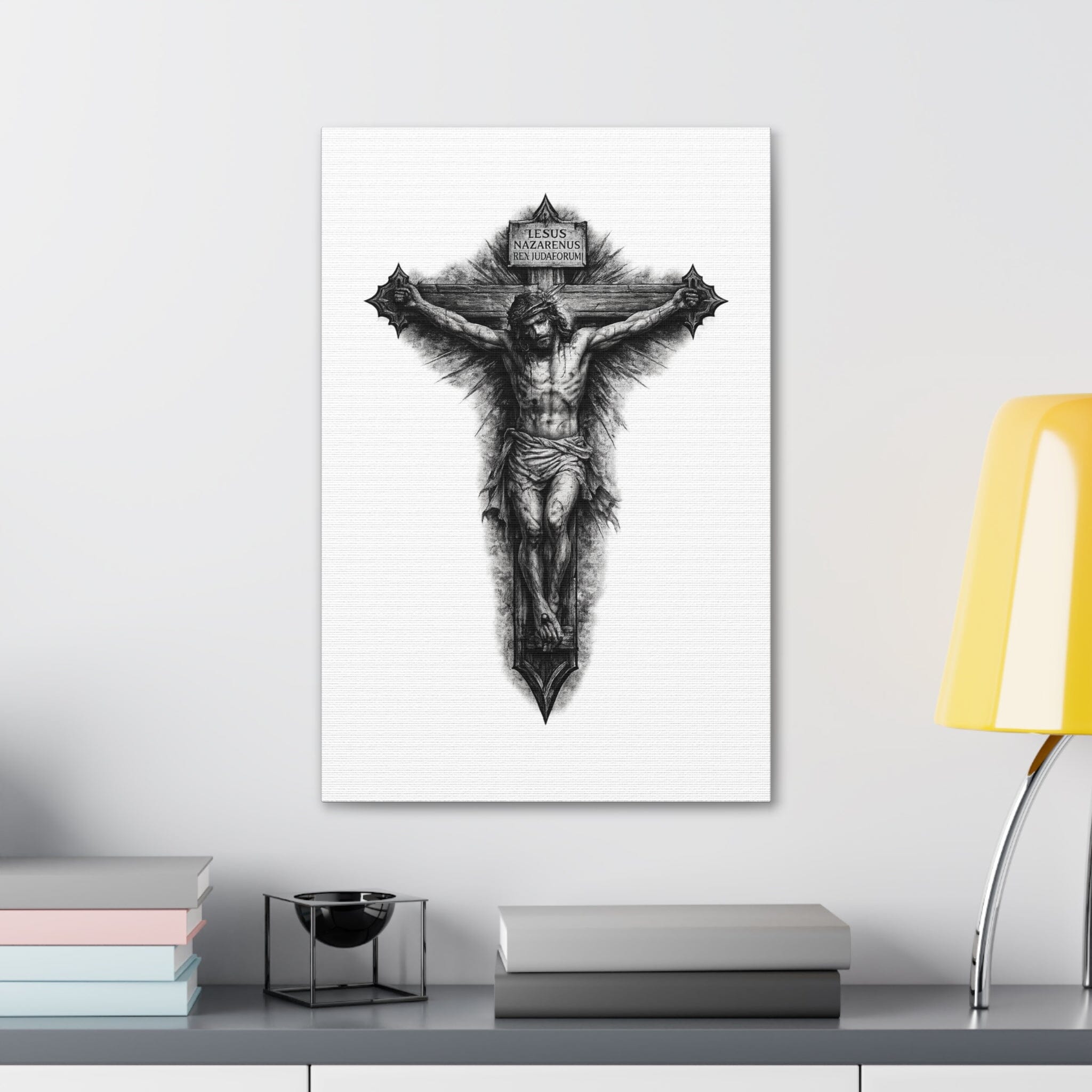 Norvane Crucifixion Jesus Canvas Print – Stretched Religious Wall Art Canvas Printify 