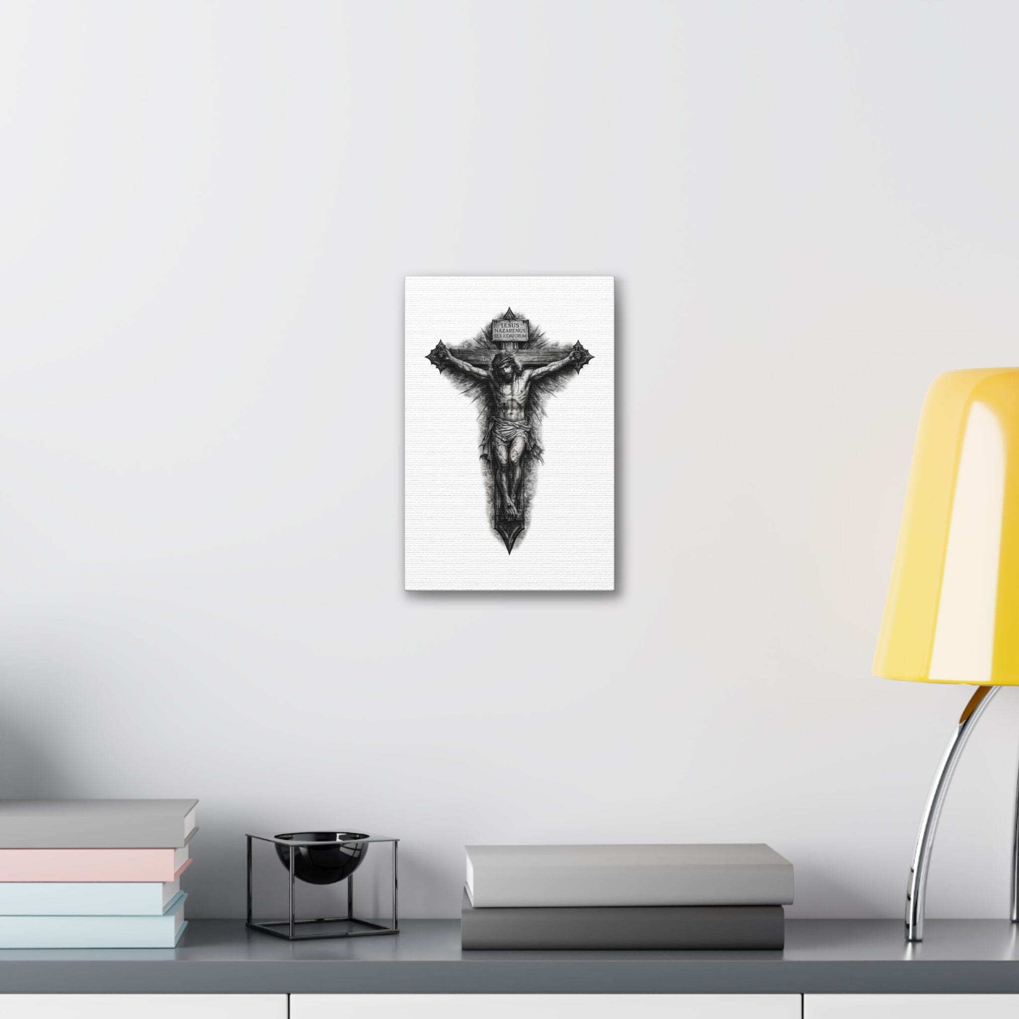 Norvane Crucifixion Jesus Canvas Print – Stretched Religious Wall Art Canvas Printify 