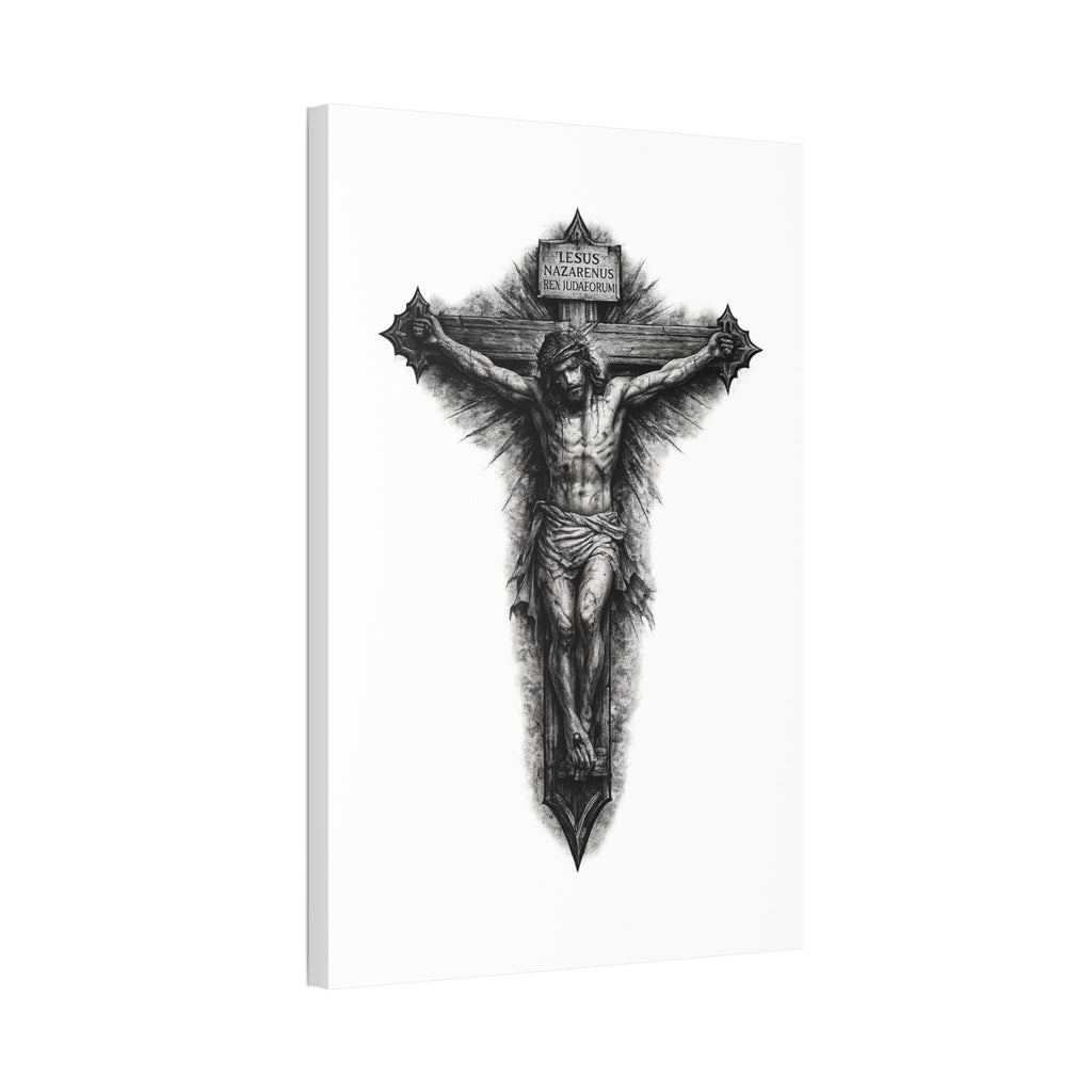 Norvane Crucifixion Jesus Canvas Print – Stretched Religious Wall Art Canvas Printify 