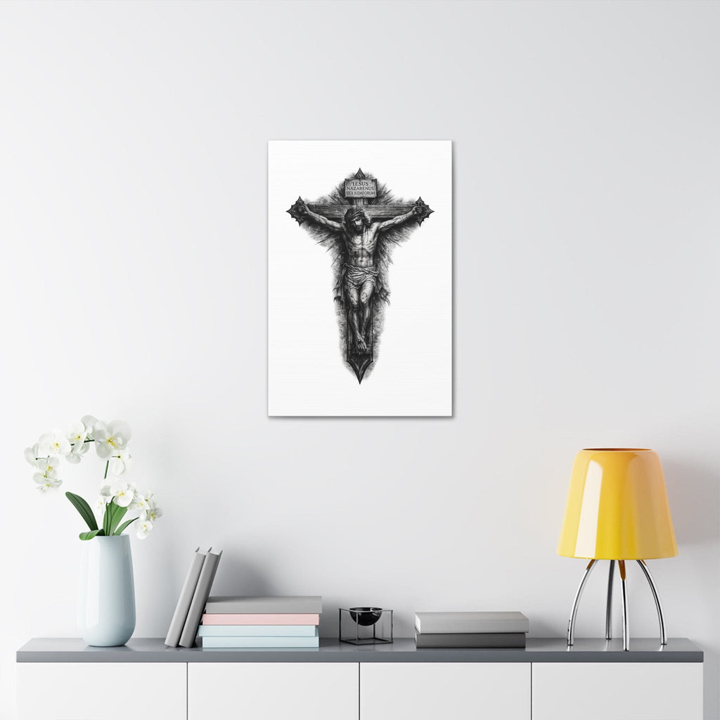 Norvane Crucifixion Jesus Canvas Print – Stretched Religious Wall Art Canvas Printify 