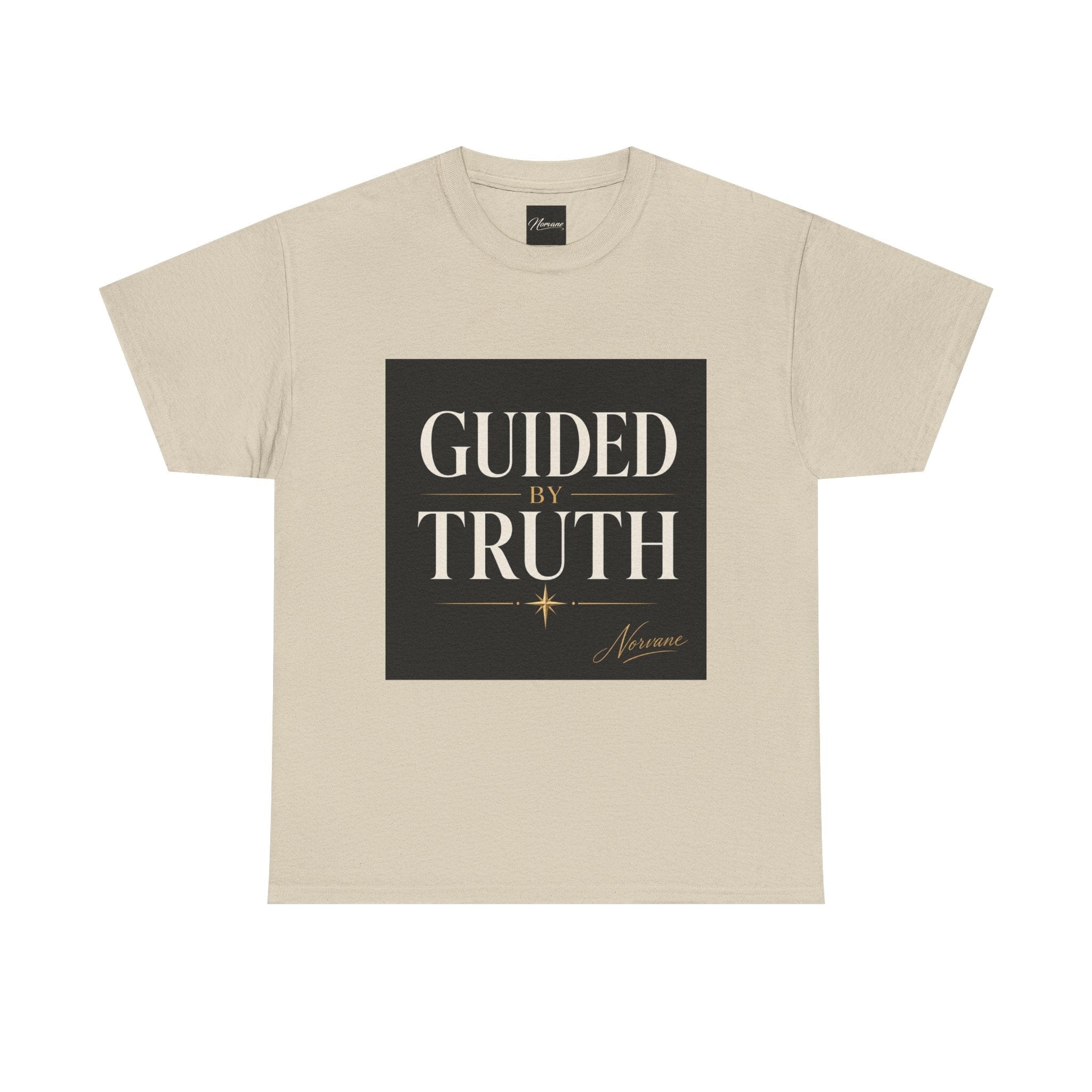 Norvane Guided By Truth T-Shirt – Inspirational Christian Graphic Tee T-Shirt Printify Sand S 