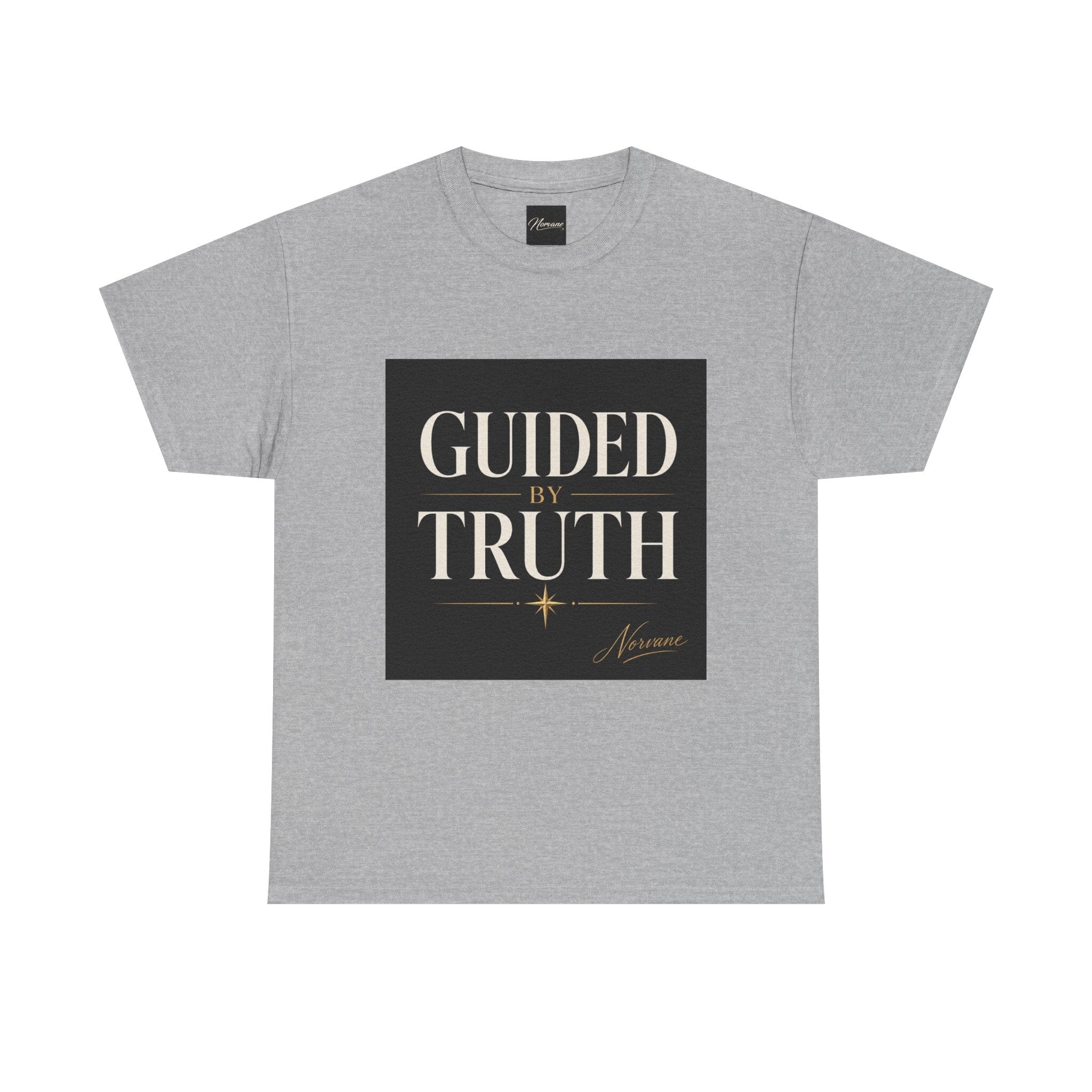 Norvane Guided By Truth T-Shirt – Inspirational Christian Graphic Tee T-Shirt Printify Sport Grey S 