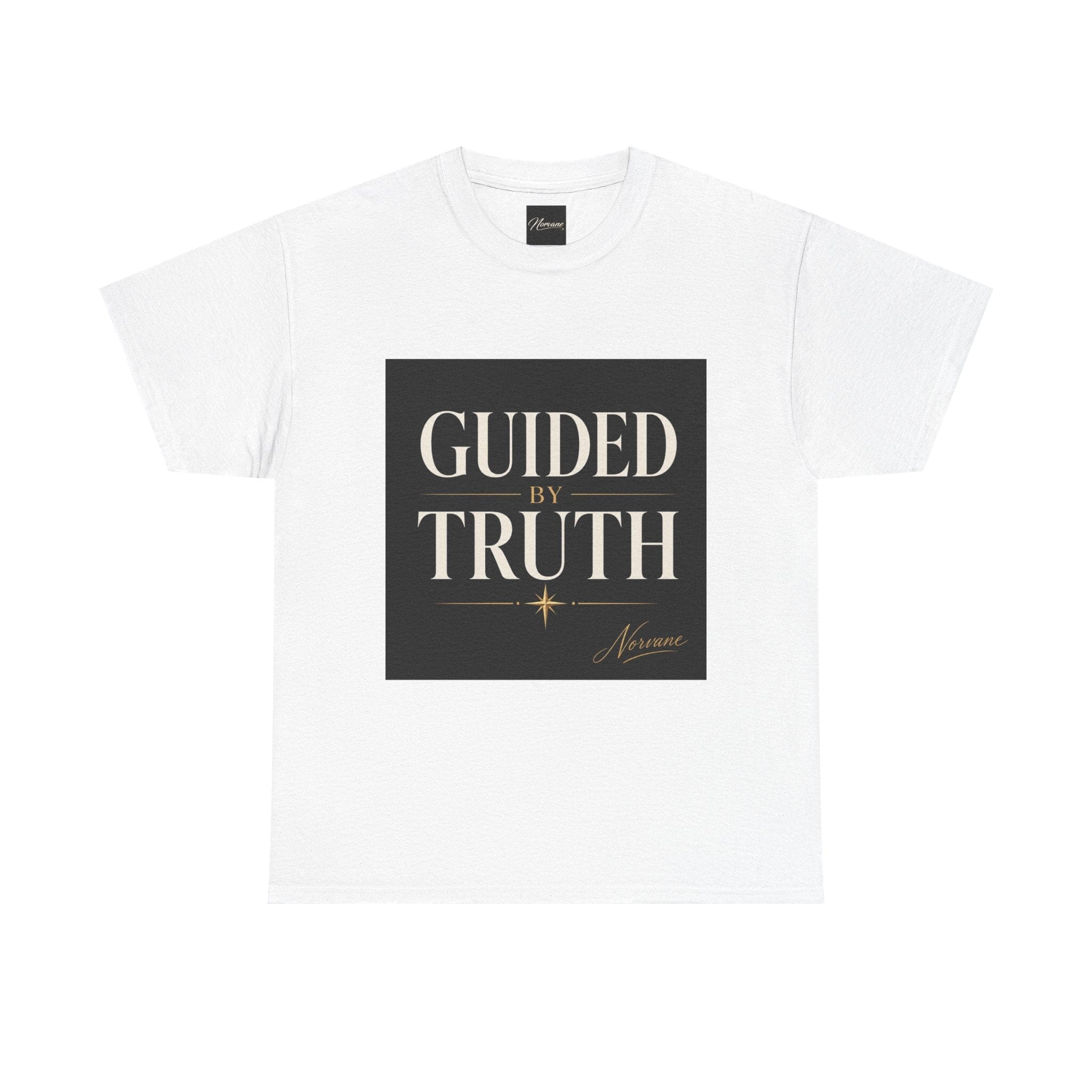 Norvane Guided By Truth T-Shirt – Inspirational Christian Graphic Tee T-Shirt Printify White S 