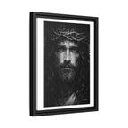Norvane Jesus Crown of Thorns Canvas Print – Black & White Framed Wall Art Canvas Printify 