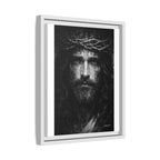 Norvane Jesus Crown of Thorns Canvas Print – Black & White Framed Wall Art Canvas Printify 