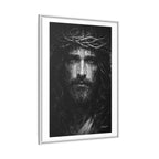 Norvane Jesus Crown of Thorns Canvas Print – Black & White Framed Wall Art Canvas Printify 
