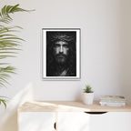 Norvane Jesus Crown of Thorns Canvas Print – Black & White Framed Wall Art Canvas Printify 