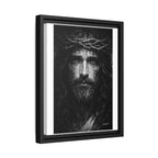 Norvane Jesus Crown of Thorns Canvas Print – Black & White Framed Wall Art Canvas Printify 