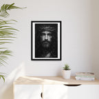 Norvane Jesus Crown of Thorns Canvas Print – Black & White Framed Wall Art Canvas Printify 
