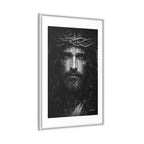 Norvane Jesus Crown of Thorns Canvas Print – Black & White Framed Wall Art Canvas Printify 