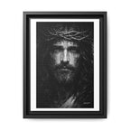 Norvane Jesus Crown of Thorns Canvas Print – Black & White Framed Wall Art Canvas Printify 9" x 12" (Vertical) 1.25" Black