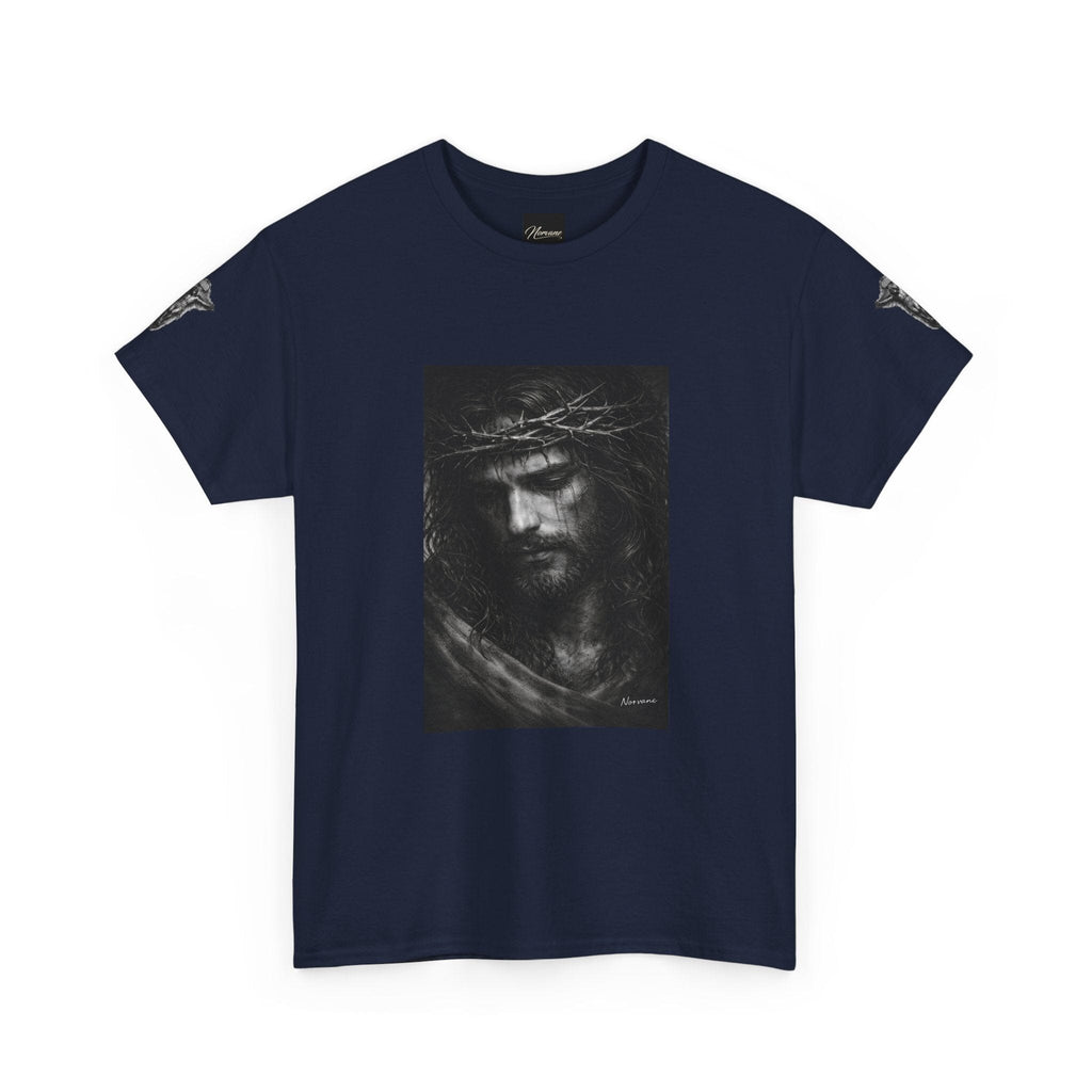Norvane Jesus Portrait T-Shirt – Crown of Thorns Graphic Tee T-Shirt Printify 