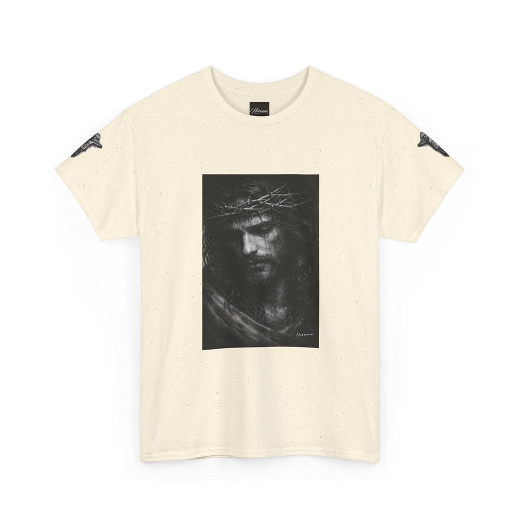 Norvane Jesus Portrait T-Shirt – Crown of Thorns Graphic Tee T-Shirt Printify 
