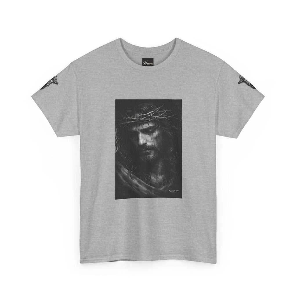 Norvane Jesus Portrait T-Shirt – Crown of Thorns Graphic Tee T-Shirt Printify 