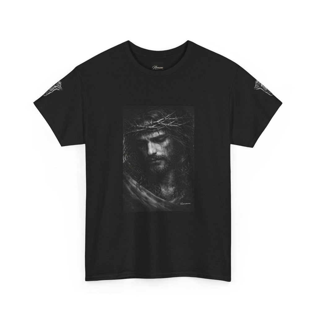 Norvane Jesus Portrait T-Shirt – Crown of Thorns Graphic Tee T-Shirt Printify 