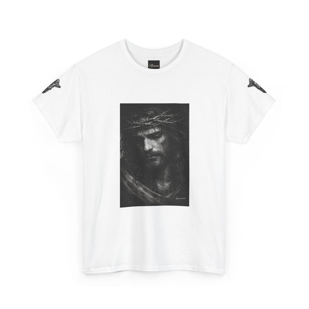 Norvane Jesus Portrait T-Shirt – Crown of Thorns Graphic Tee T-Shirt Printify 