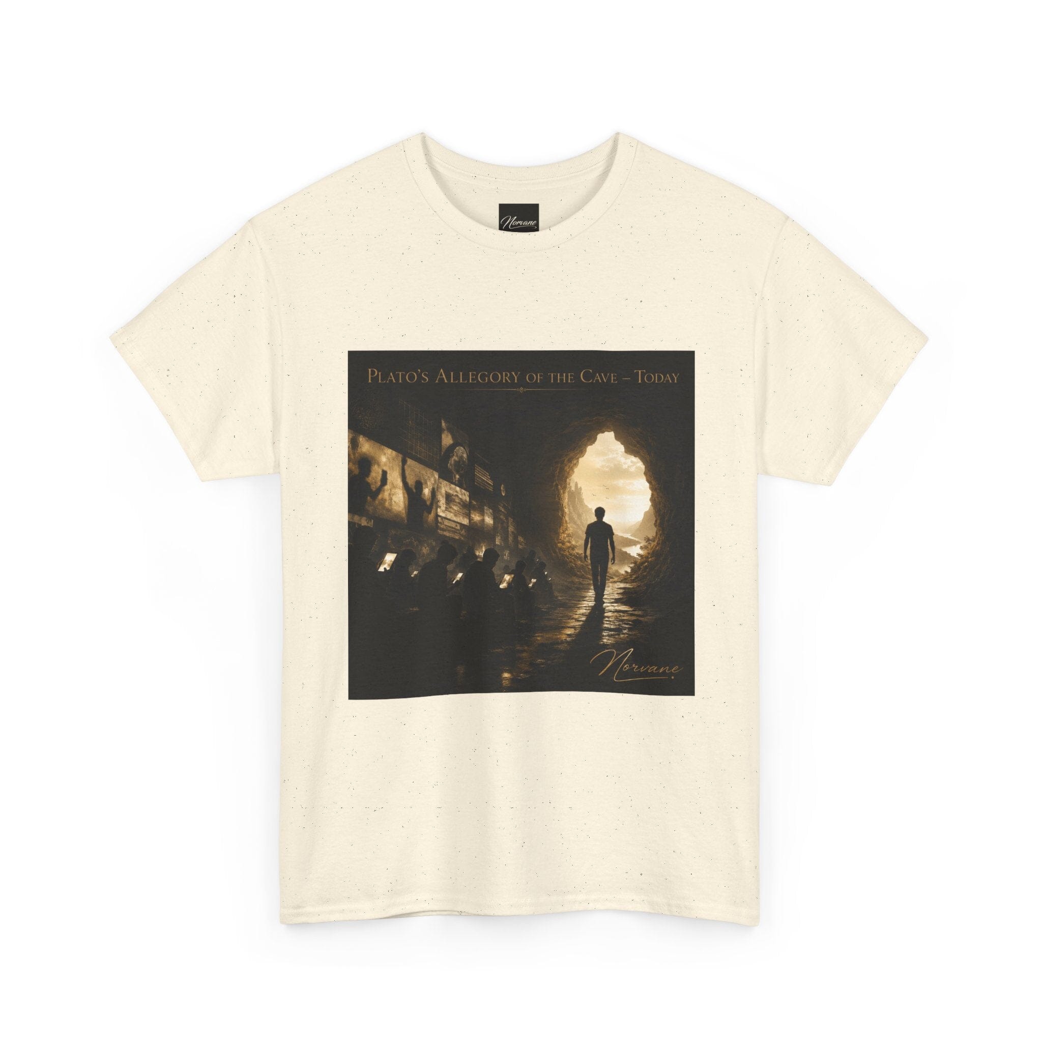 Norvane Plato’s Allegory of the Cave T-Shirt – Modern Philosophy Graphic Tee T-Shirt Printify 