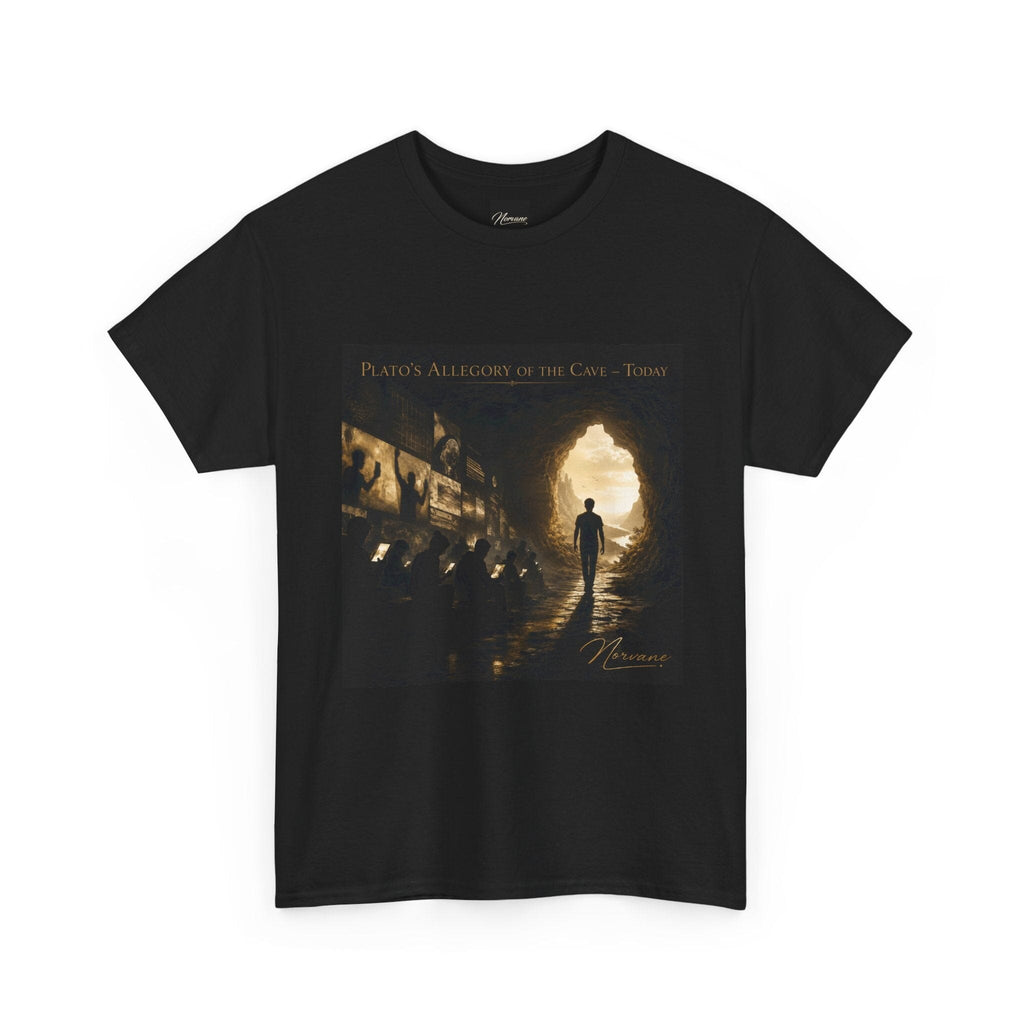 Norvane Plato’s Allegory of the Cave T-Shirt – Modern Philosophy Graphic Tee T-Shirt Printify 