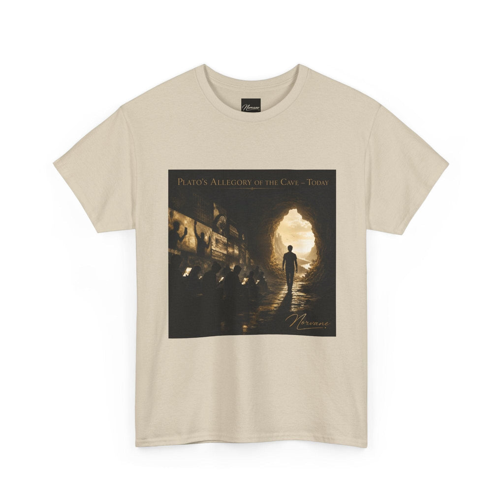 Norvane Plato’s Allegory of the Cave T-Shirt – Modern Philosophy Graphic Tee T-Shirt Printify 