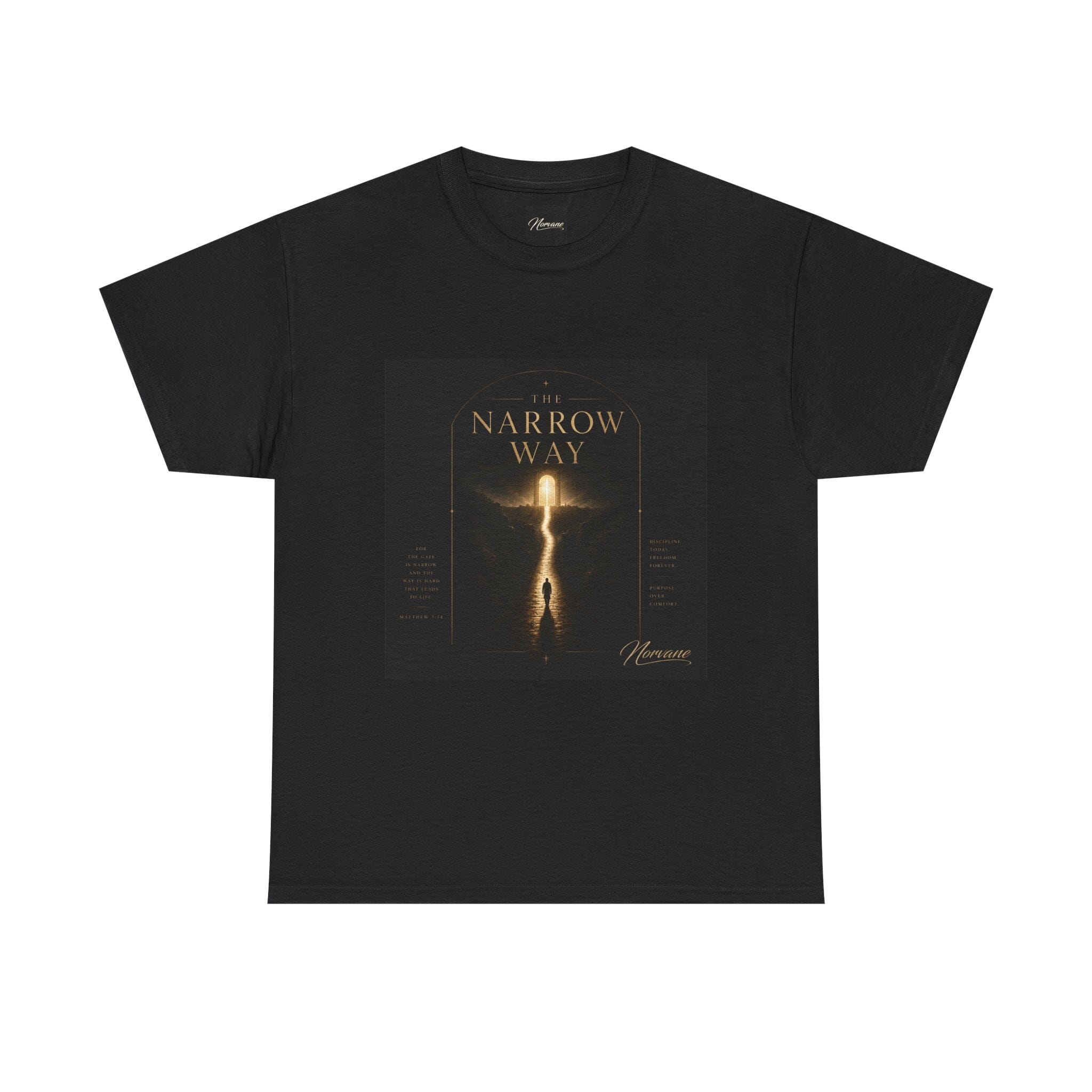 Norvane The Narrow Way T-Shirt – Inspirational Graphic Tee T-Shirt Printify Black S 