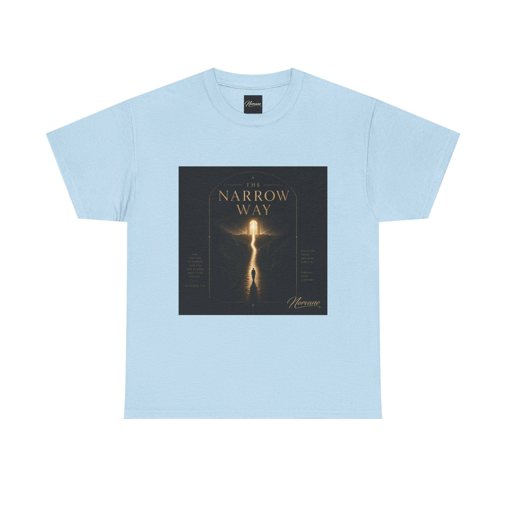 Norvane The Narrow Way T-Shirt – Inspirational Graphic Tee T-Shirt Printify Light Blue S 