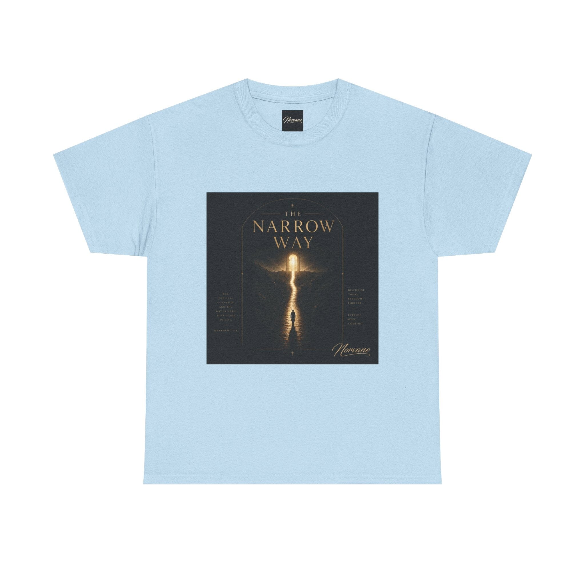 Norvane The Narrow Way T-Shirt – Inspirational Graphic Tee T-Shirt Printify Light Blue S 